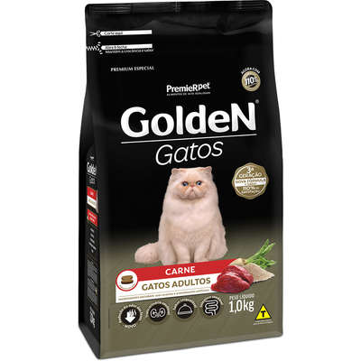 Golden Gatos Adultos Carne 1kg   (Cód. 362)