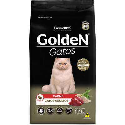 Golden Gatos Adultos Carne 10,1kg    (Cód. 5734)