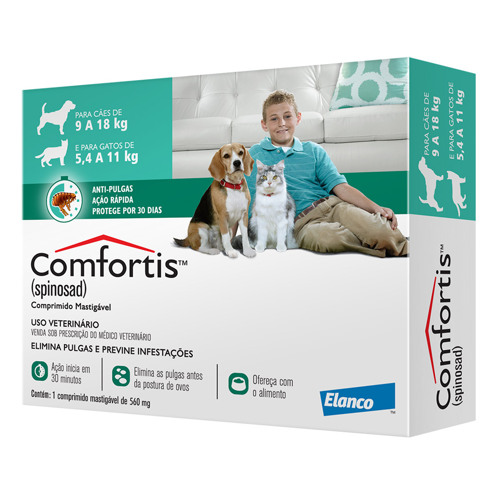 Comfortis 560 mg para Cães e Gatos 