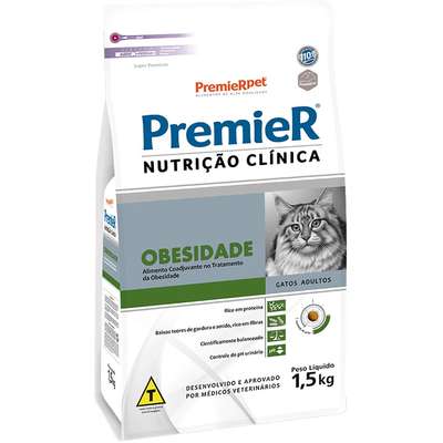 Premier Nutrição Clínica Gatos Adultos Obesidade 1,5kg    (Cód. 7710)