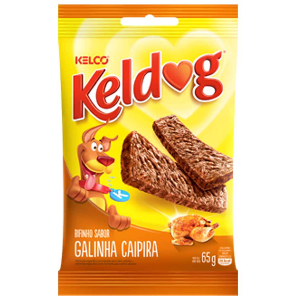 Bifinho Kelco Sabor Galinha Caipira - 65 g