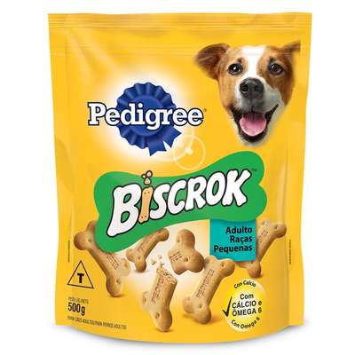 Biscoito Pedigree Biscrok para Cães Adultos de Raças Pequenas