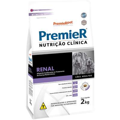 Premier Nutrição Clínica Cães Adultos Renal 2kg    (Cód. 3217)