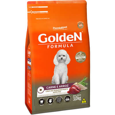 Golden Adultos Mini Bits Carne e Arroz 3kg    (Cód. 7806)